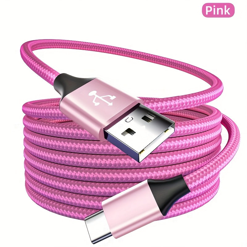 60W Fast Charging USB-C to USB-C Woven Cable | 3.0 Gen2 Type-C Male to Male, 39.37/78.74/118.11inch Length, Supports High-Speed Data Transfer And Power Transmission, Durable Cable Design for Huawei, Xiaomi, Redmi, OPPO, Oneplus And More Smartphones