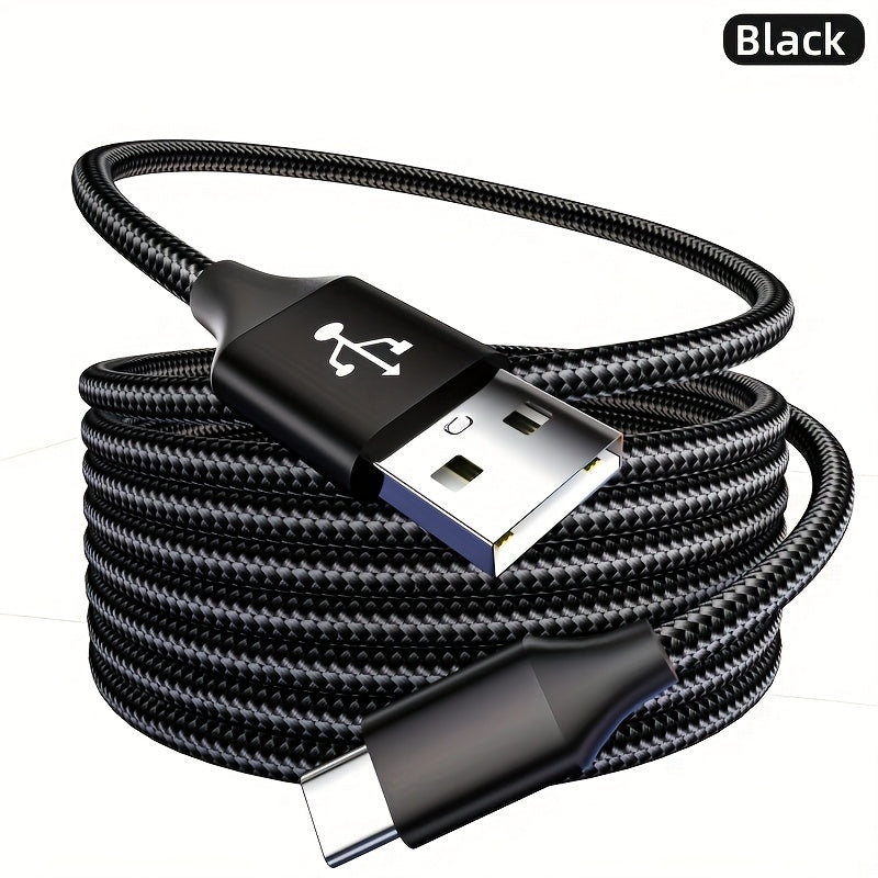 60W Fast Charging USB-C to USB-C Woven Cable | 3.0 Gen2 Type-C Male to Male, 39.37/78.74/118.11inch Length, Supports High-Speed Data Transfer And Power Transmission, Durable Cable Design for Huawei, Xiaomi, Redmi, OPPO, Oneplus And More Smartphones
