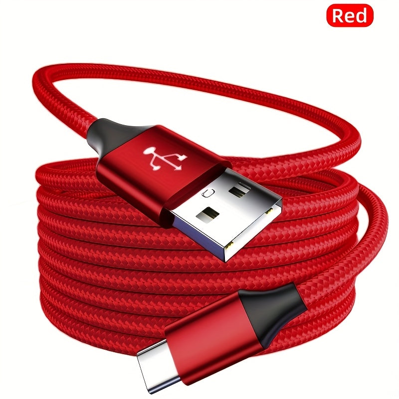 60W Fast Charging USB-C to USB-C Woven Cable | 3.0 Gen2 Type-C Male to Male, 39.37/78.74/118.11inch Length, Supports High-Speed Data Transfer And Power Transmission, Durable Cable Design for Huawei, Xiaomi, Redmi, OPPO, Oneplus And More Smartphones