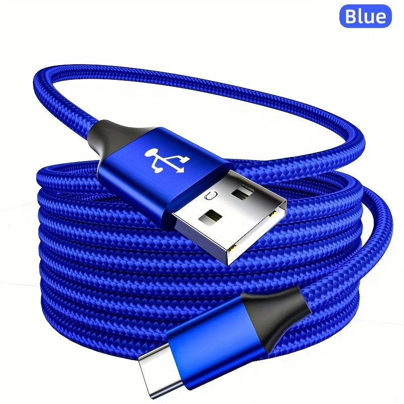 60W Fast Charging USB-C to USB-C Woven Cable | 3.0 Gen2 Type-C Male to Male, 39.37/78.74/118.11inch Length, Supports High-Speed Data Transfer And Power Transmission, Durable Cable Design for Huawei, Xiaomi, Redmi, OPPO, Oneplus And More Smartphones