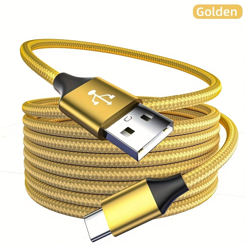 60W Fast Charging USB-C to USB-C Woven Cable | 3.0 Gen2 Type-C Male to Male, 39.37/78.74/118.11inch Length, Supports High-Speed Data Transfer And Power Transmission, Durable Cable Design for Huawei, Xiaomi, Redmi, OPPO, Oneplus And More Smartphones